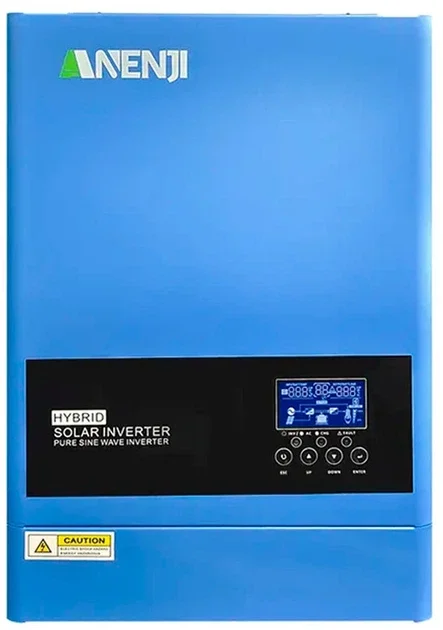 Гібридний інвертор ANENJI ANJ-4000W-24V (4 кВт, 1 фаза, АКБ 24 В)