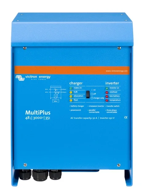 Інвертор-зарядний пристрій Victron Energy MultiPlus 12/1600/70-16 (1,3 кВт, 1 фаза, АКБ 12 В)