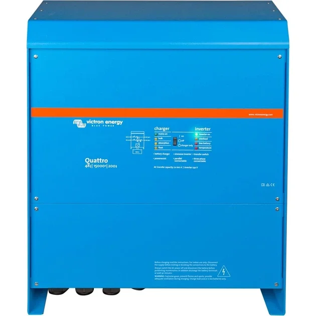 Інвертор-зарядний пристрій Victron Energy Quattro 48/10000/140-100/100 (8 кВт, 1 фаза, АКБ 48 В)