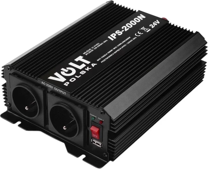 Автомобільний інвертор Volt Polska IPS 4000 12/230V (12 В → 230 В, 2000 Вт, модифікована синусоїда)