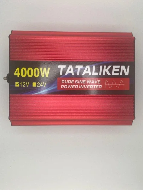 Автомобільний інвертор Tataliken 3500W 12V (12 В → 230 В, 1750 Вт, чиста синусоїда), фото 1