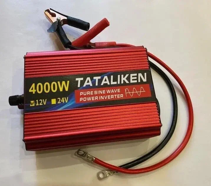 Автомобільний інвертор Tataliken 3500W 12V (12 В → 230 В, 1750 Вт, чиста синусоїда), фото 2