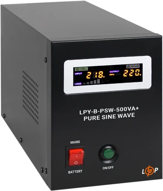 ДБЖ для котла LogicPower LPY-PSW-500VA+ (350 Вт, АКБ 12 В), фото 2