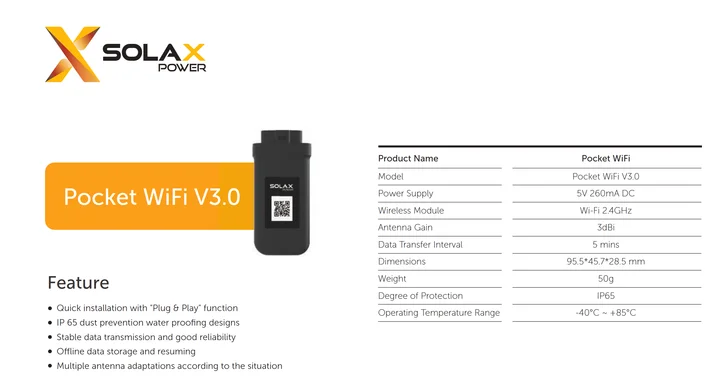 Wi-Fi модуль SolaX Pocket WiFi 3.0, фото 2