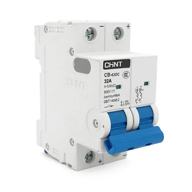 Автоматичний вимикач DC CHINT NB1-63DC 2P 25 А, 550 В DC